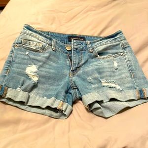 Jr, size 00, denim shorts